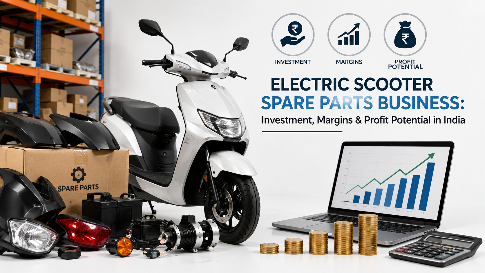 Electric Scooter Spare Parts Business: Investment, Margins & Profit Potential in India